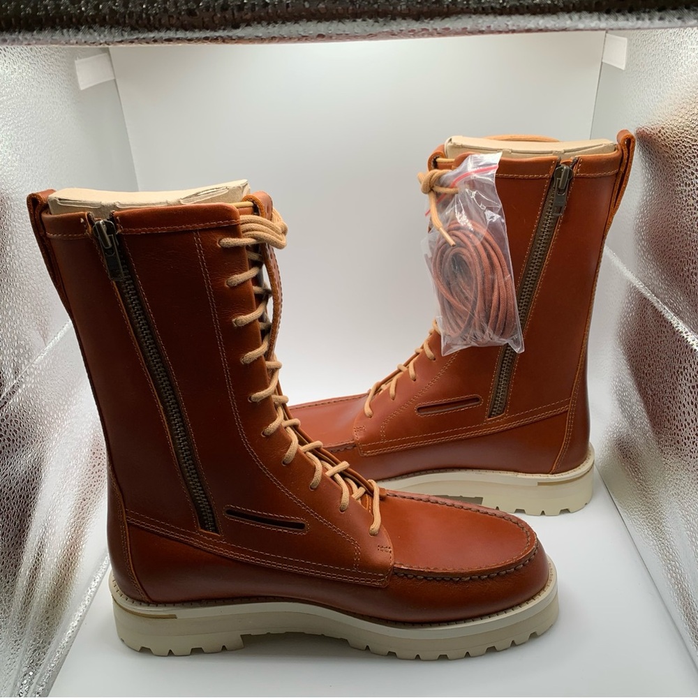 NWB Sperry X John Legend Men's Authentic Chestnut Boots STS23901 size 8.5 vibram - Picture 8 of 10